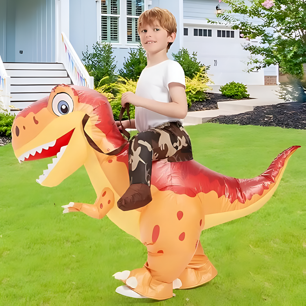 Costum gonflabil de dinozaur pentru copii — Costum ușor de Halloween