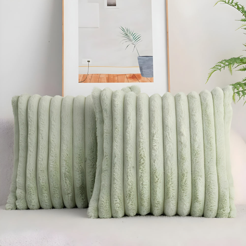 Modern dekorativ plyschkudde till soffa — 45 x 45 cm