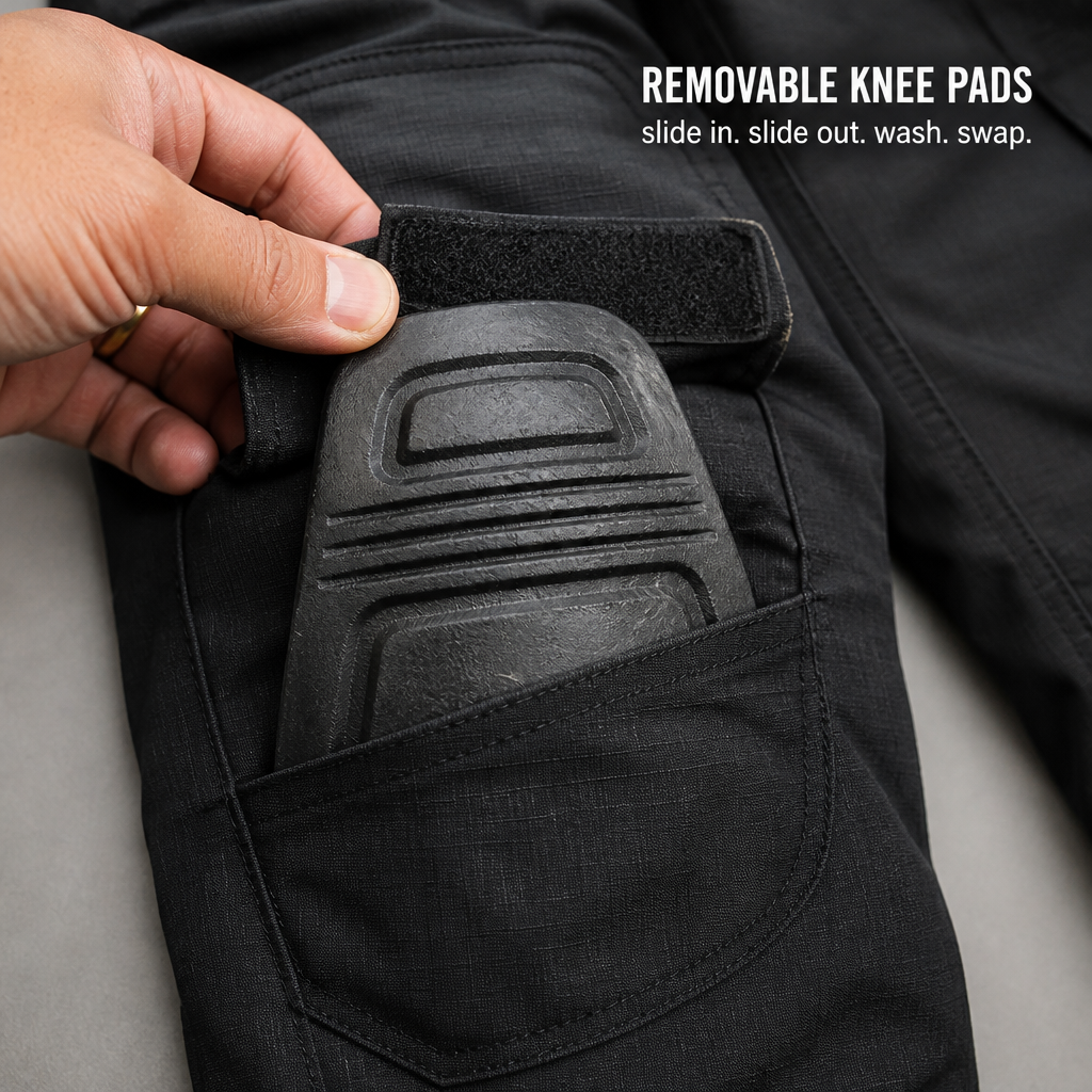StormRider – Rugged Tactical Cargo Pants with Removable Knee Pads - Esilora
