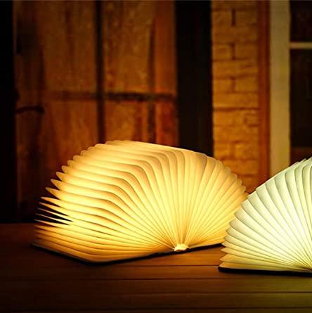 Foldable Wooden LED Book Light