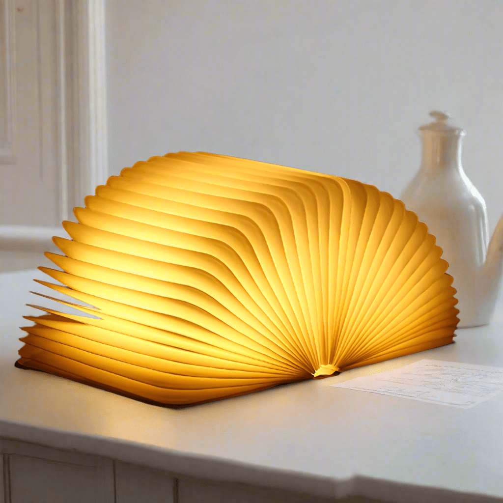 Foldable Wooden LED Book Light