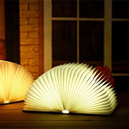 Foldable Wooden LED Book Light