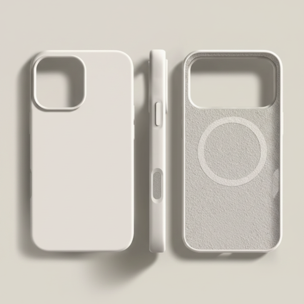 MagSafe Compatible Silicone Case — Slim Design, Textured Grip