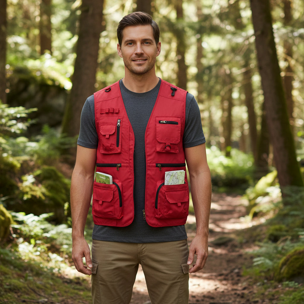 Mehrtaschen Weste Outdoor Utility Freizeit - Image 5
