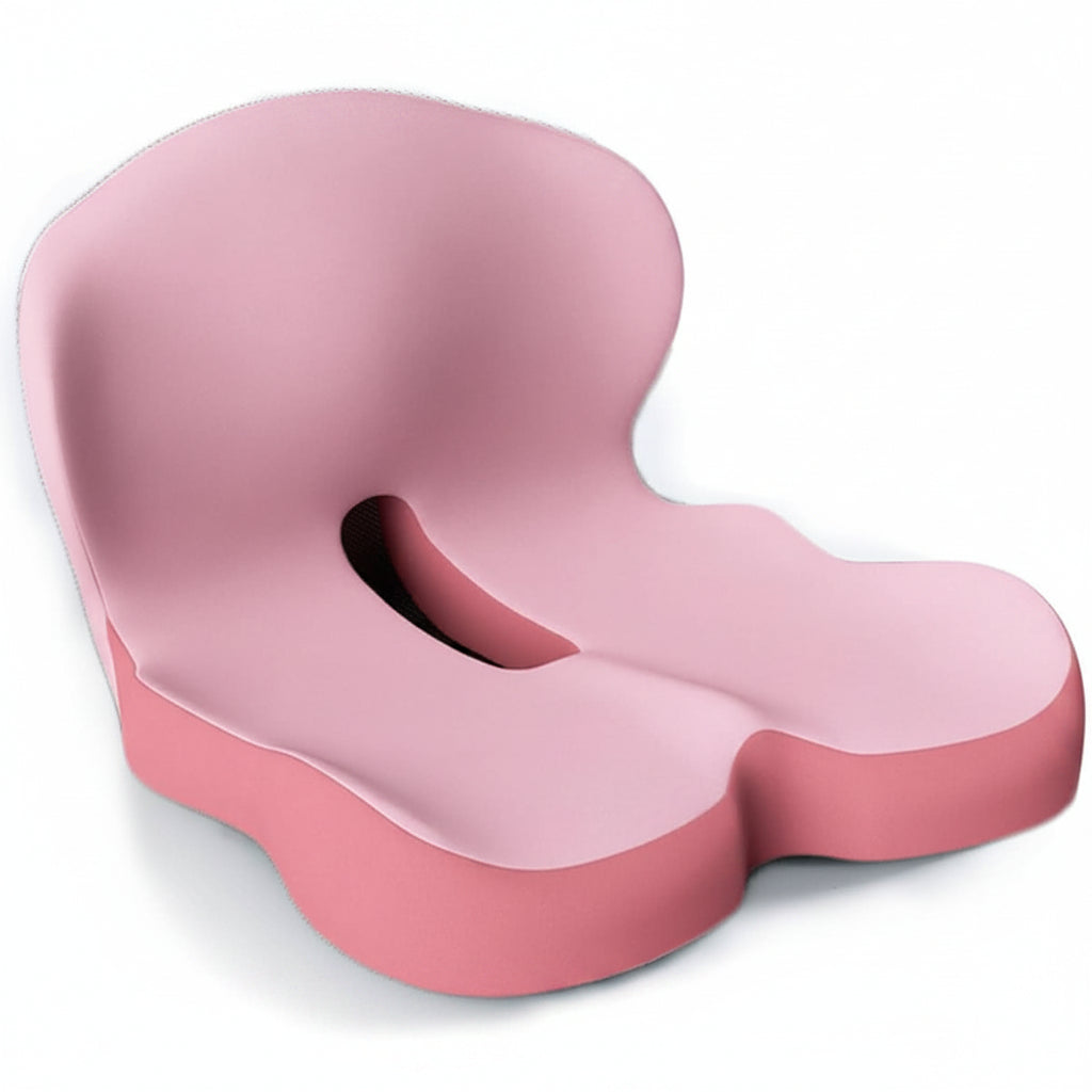 Almofada de assento ergonómica em espuma viscoelástica — apoio postural e alinhamento da coluna