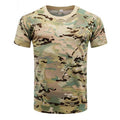 Camiseta de secado rápido con cuello redondo para hombre, de camuflaje: ideal para actividades al aire libre - Esilora