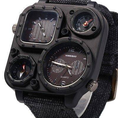 Outdoor Quartz Watch for Men with Dual Movement and Compass - Esilora