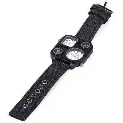 Outdoor Quartz Watch for Men with Dual Movement and Compass - Esilora
