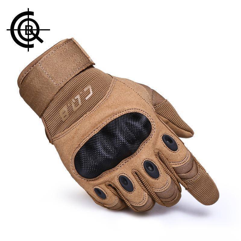 Gants tactiques pour homme - Modèle à doigts complets avec protection des articulations - Esilora