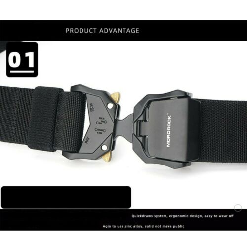 Taktický vojenský opasek pro muže – extra odolný s rychloupínací přezkou – Esilora