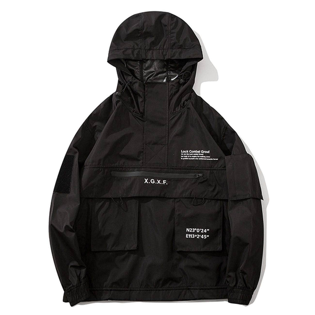 Outdoor Tactical Jacket for Men with Hood and Cargo Pockets - Esilora
