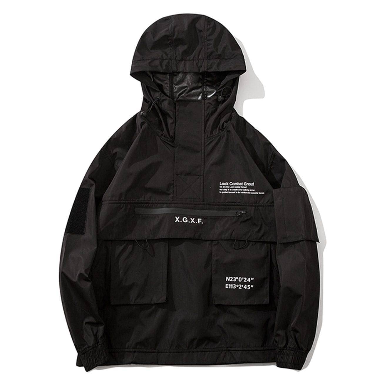 Outdoor Tactical Jacket for Men with Hood and Cargo Pockets - Esilora