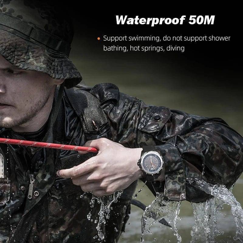 Solar-Powered Sports Watch for Men - Waterproof Design - Esilora