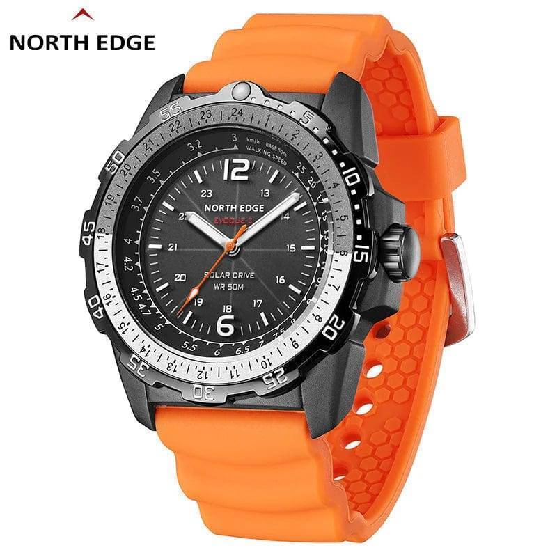Solar-Powered Sports Watch for Men - Waterproof Design - Esilora