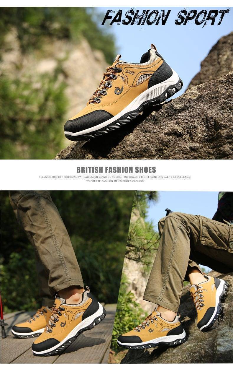 Outdoor Leather Hiking Footwear for Men – Waterproof Design - Esilora