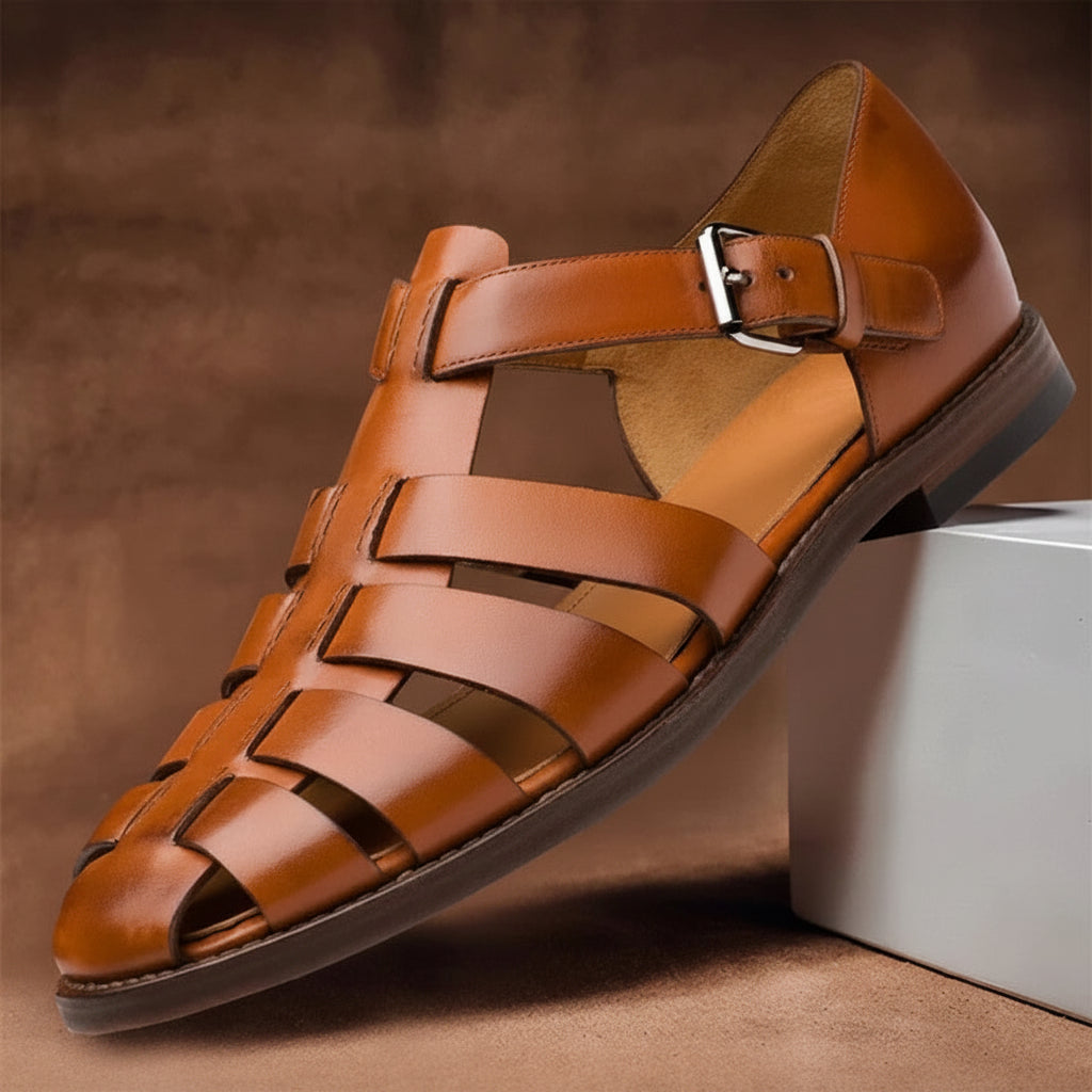 Sandalias casuales abiertas para hombre – parte superior transpirable y plantilla moldeada