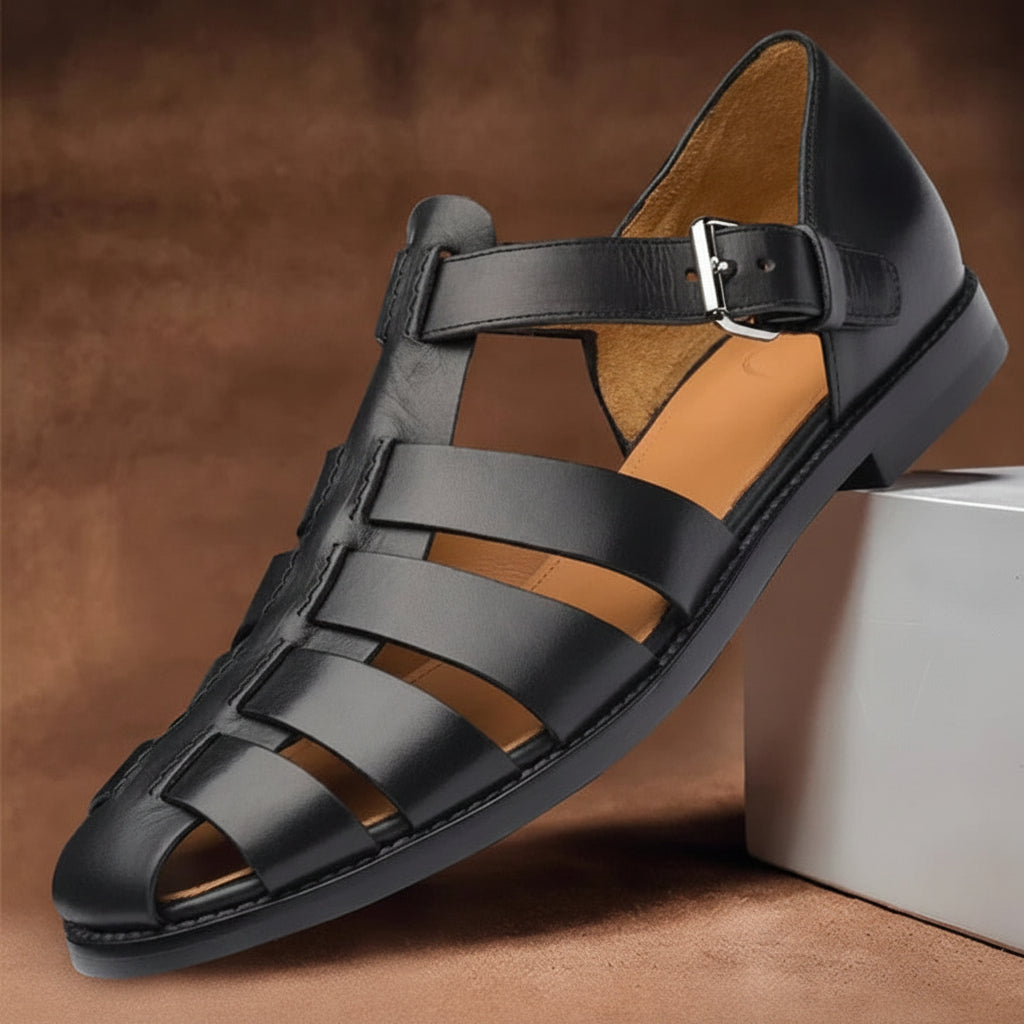 Sandalias casuales abiertas para hombre – parte superior transpirable y plantilla moldeada