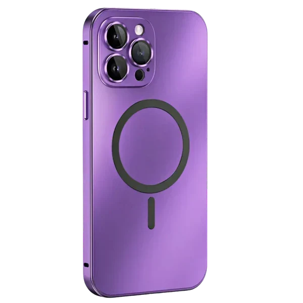 Funda magnética metálica para iPhone - Protección MagSafe y alineación magnética precisa