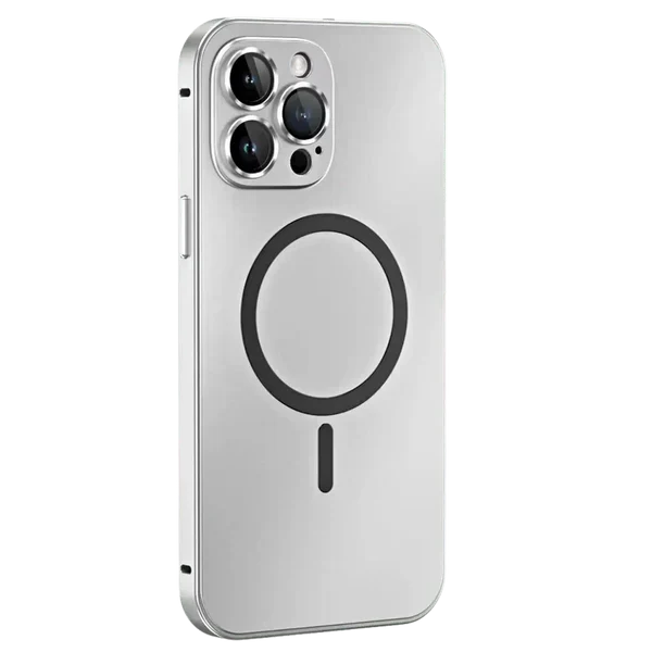 Funda magnética metálica para iPhone - Protección MagSafe y alineación magnética precisa