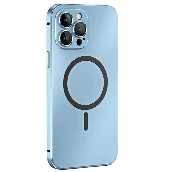 Funda magnética metálica para iPhone - Protección MagSafe y alineación magnética precisa