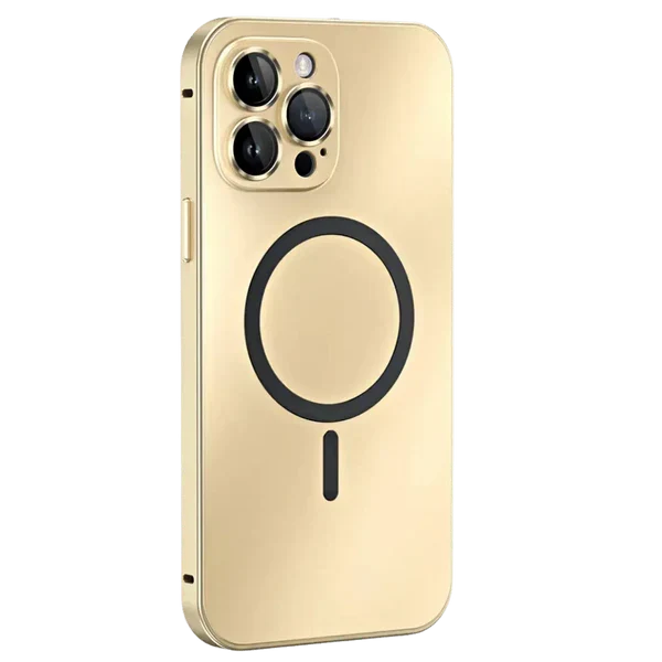 Funda magnética metálica para iPhone - Protección MagSafe y alineación magnética precisa