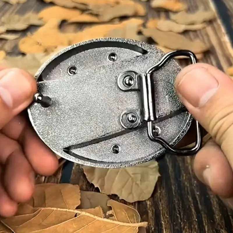 TerraForge Metal Oval Cowboys Belt Buckle Accessory