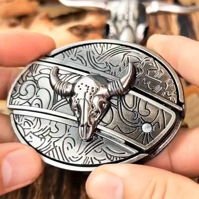 TerraForge Metal Oval Cowboys Belt Buckle Accessory