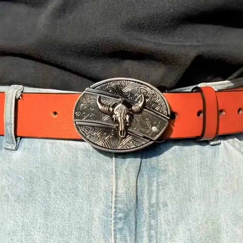 TerraForge Metal Oval Cowboys Belt Buckle Accessory