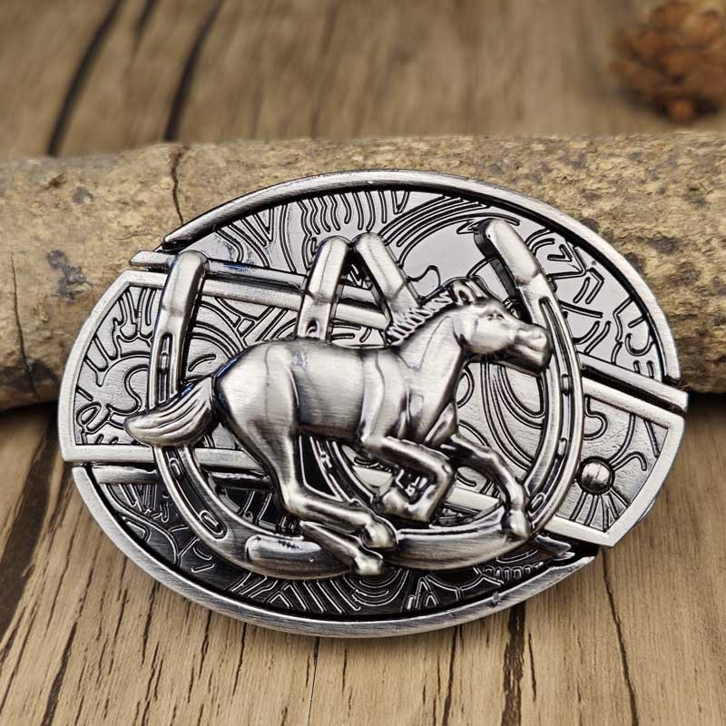 TerraForge Metal Oval Cowboys Belt Buckle Accessory