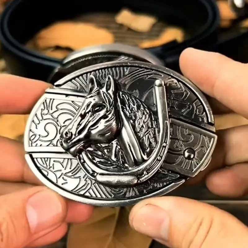 TerraForge Metal Oval Cowboys Belt Buckle Accessory