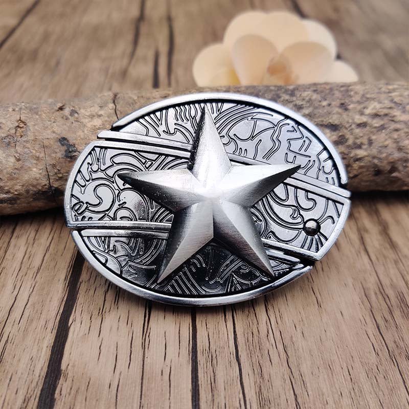 TerraForge Metal Oval Cowboys Belt Buckle Accessory