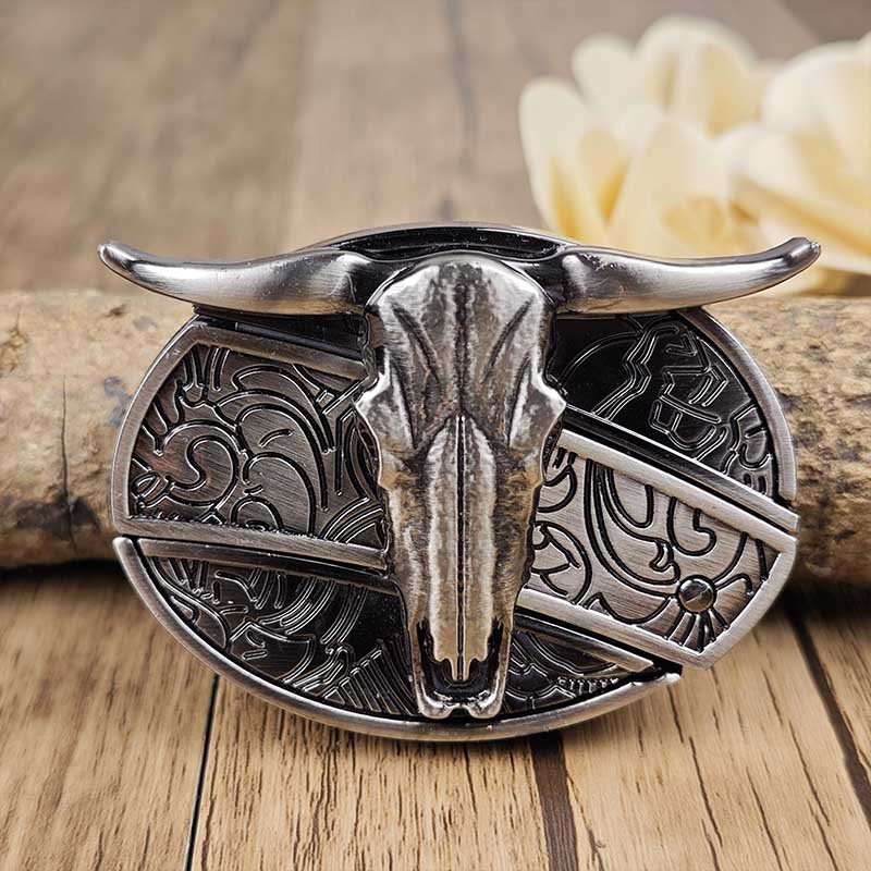 TerraForge Metal Oval Cowboys Belt Buckle Accessory