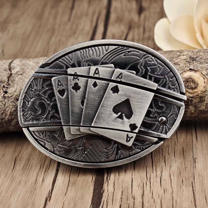 TerraForge Metal Oval Cowboys Belt Buckle Accessory