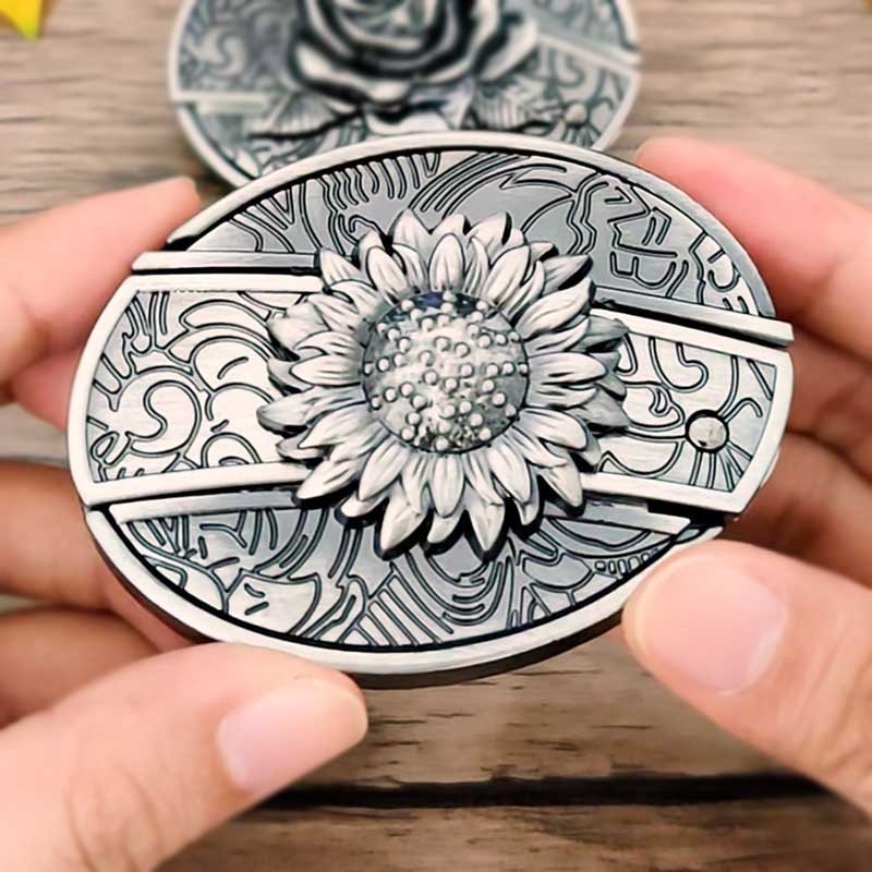 TerraForge Metal Oval Cowboys Belt Buckle Accessory