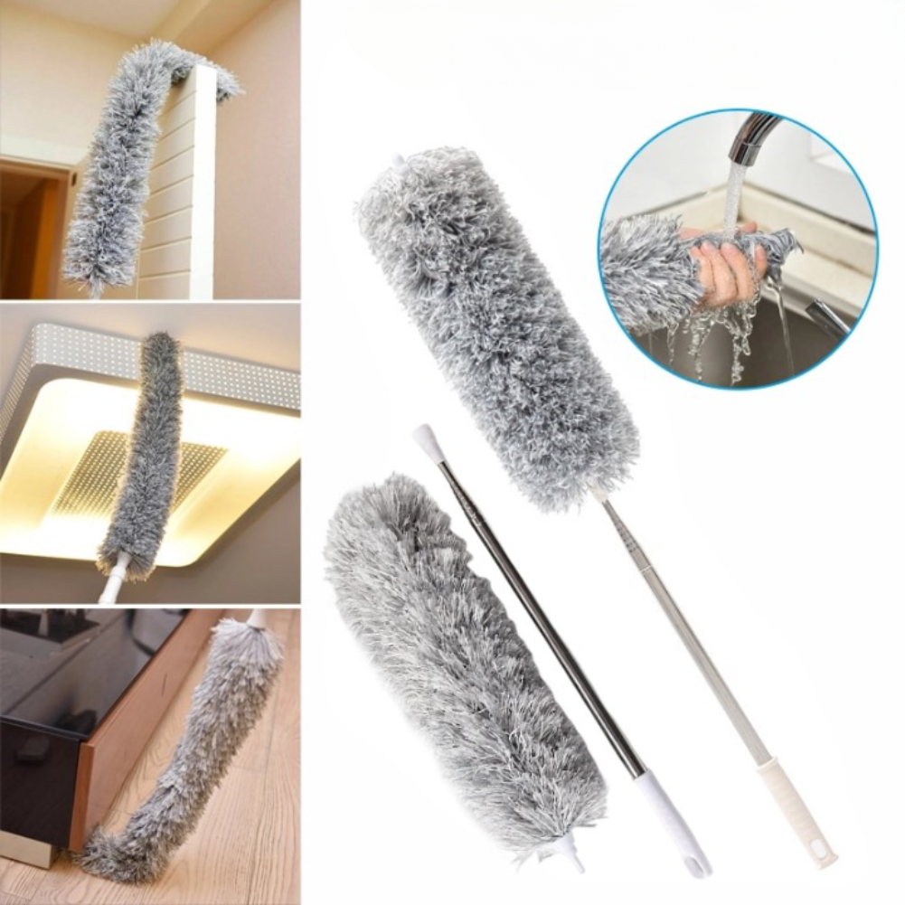 Telescoping Microfiber Duster Pole – 282 cm Adjustable Reach