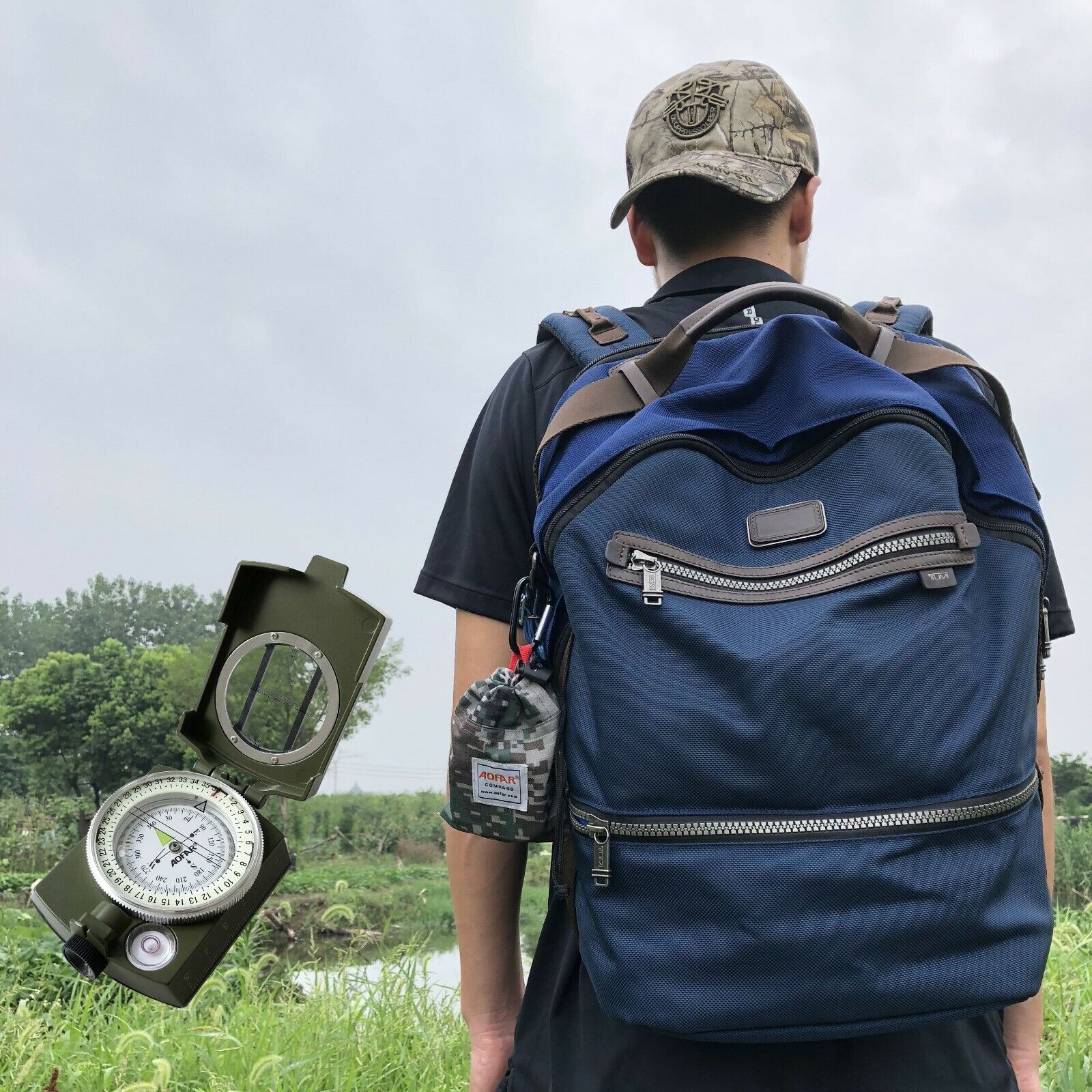 Outdoor Navigation Lensatic Compass – Military-Grade Sighting Tool - Esilora