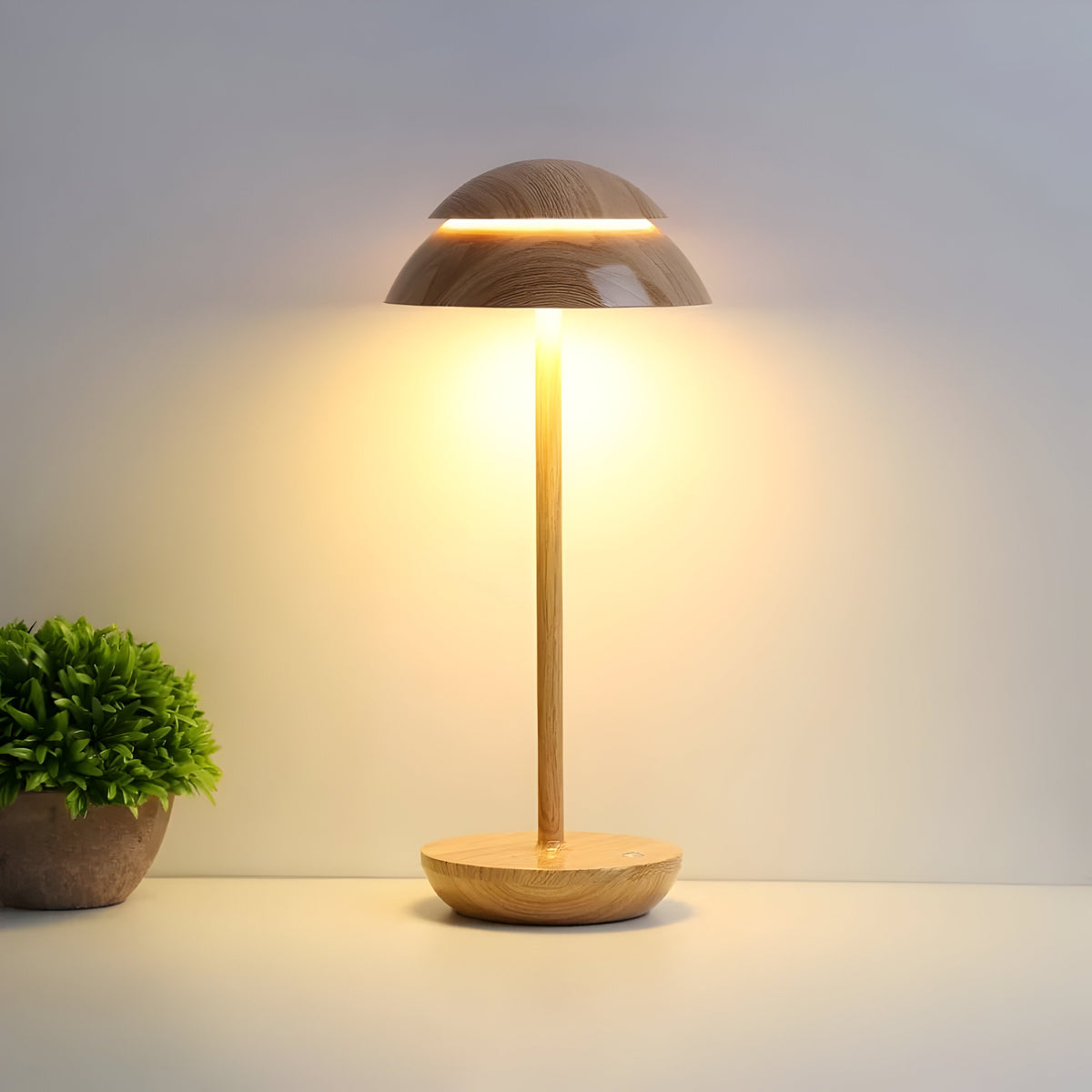 Wireless LED Table Lamp — Modern Metal Frame