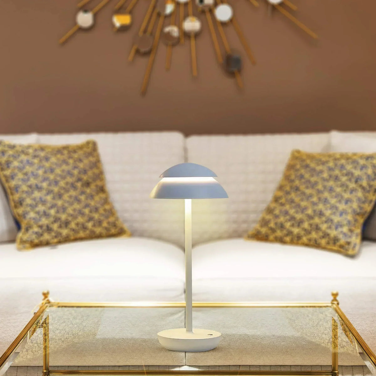 Wireless LED Table Lamp — Modern Metal Frame