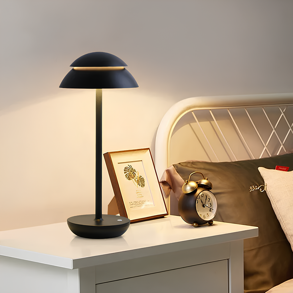 Wireless LED Table Lamp — Modern Metal Frame