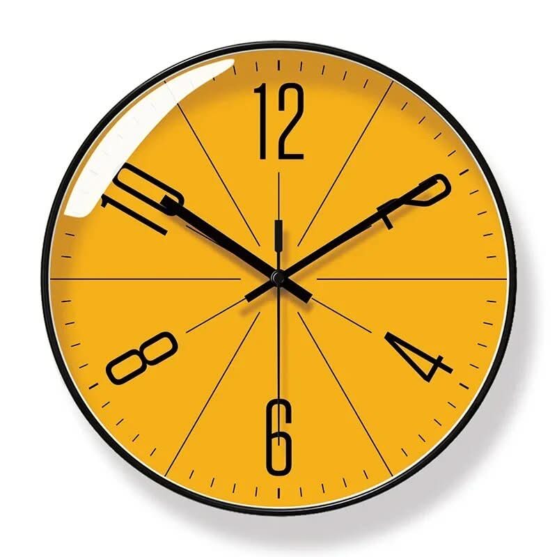Stylish Black Wall Clock for Home - Accurate Timekeeping Decor - Esilora