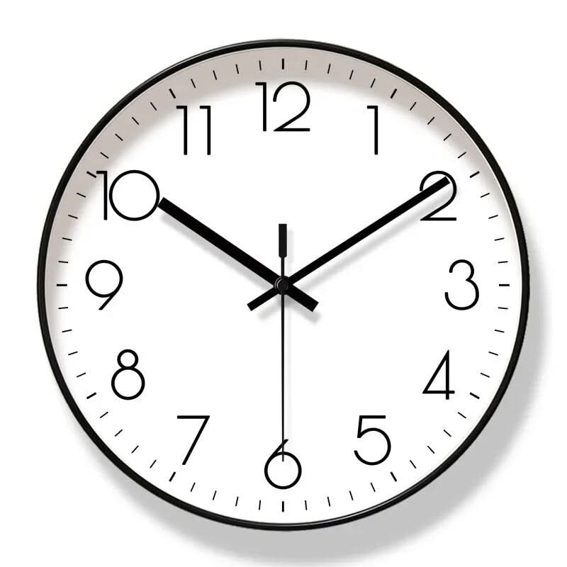 Stylish Black Wall Clock for Home - Accurate Timekeeping Decor - Esilora
