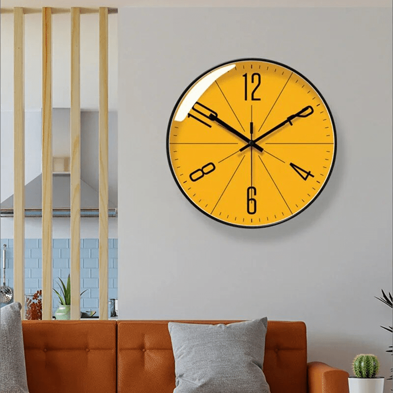 Stylish Black Wall Clock for Home - Accurate Timekeeping Decor - Esilora