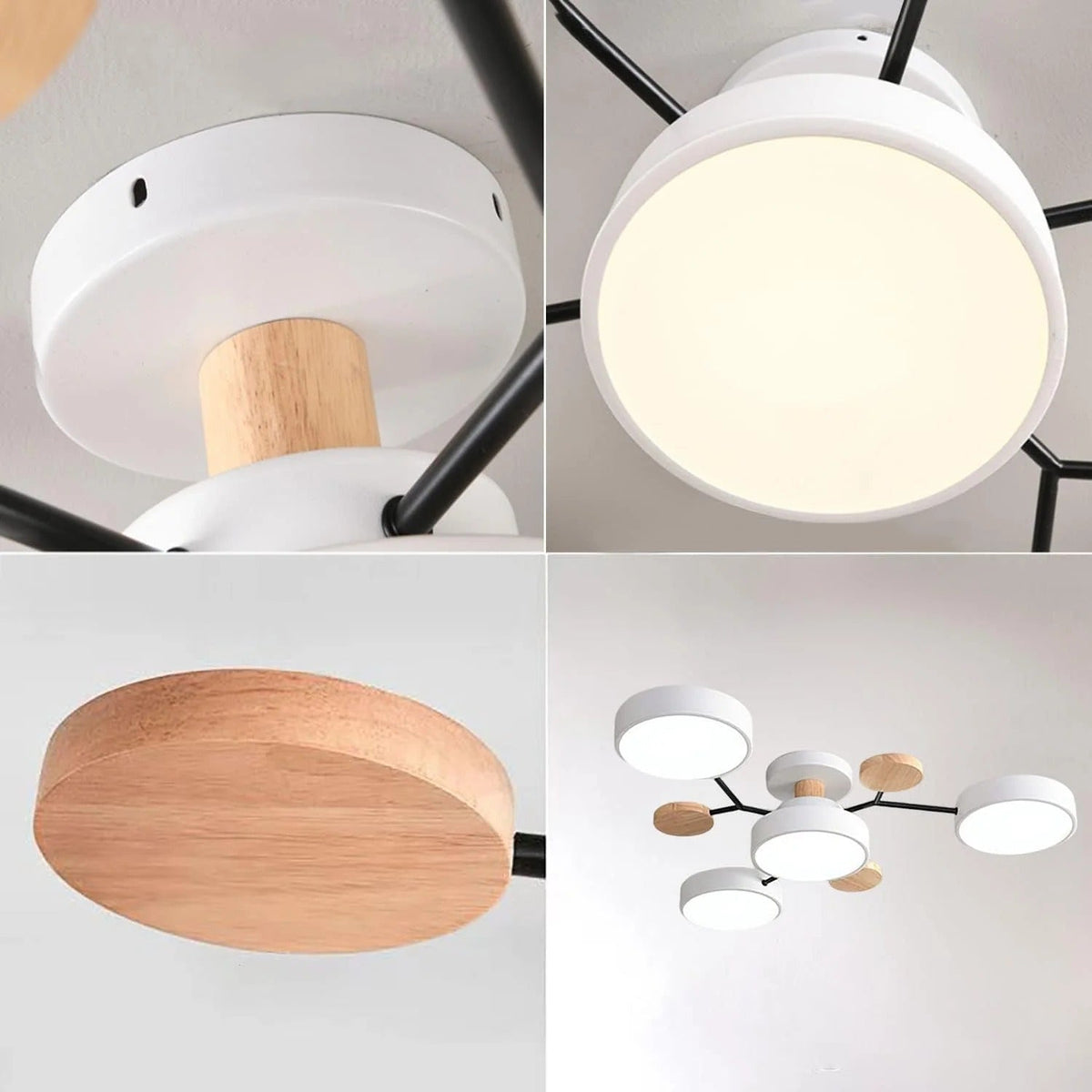 Plafonieră LED rotundă modernă - ramă din fier, difuzor din acril mat
