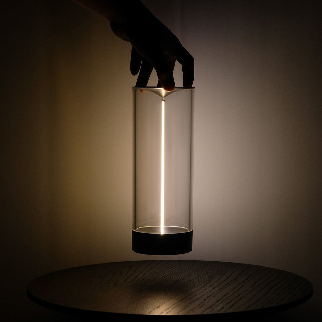 Modern Wireless LED Table Lamp — Dimmable Cylindrical Form
