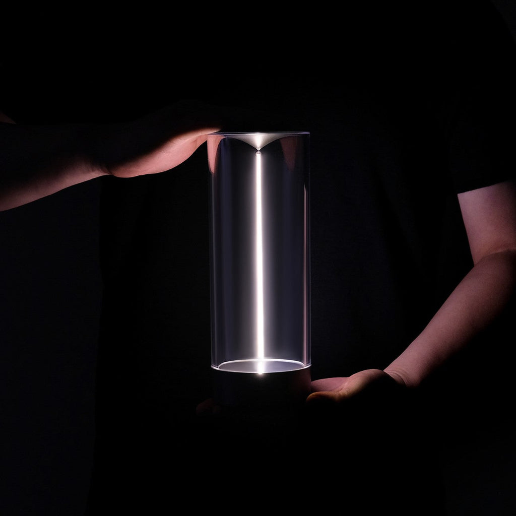 Modern Wireless LED Table Lamp — Dimmable Cylindrical Form
