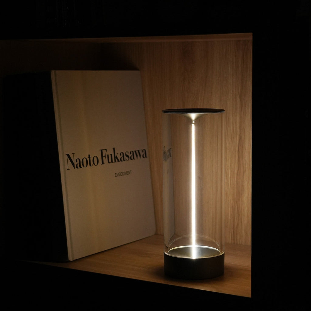 Modern Wireless LED Table Lamp — Dimmable Cylindrical Form