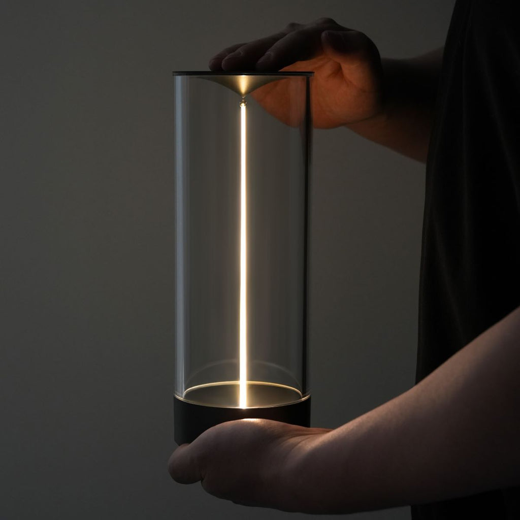Modern Wireless LED Table Lamp — Dimmable Cylindrical Form