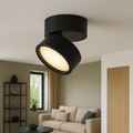 Lampă de tavan LED modernă, rotundă – lumină alb cald 3000K, aluminiu cu profil redus
