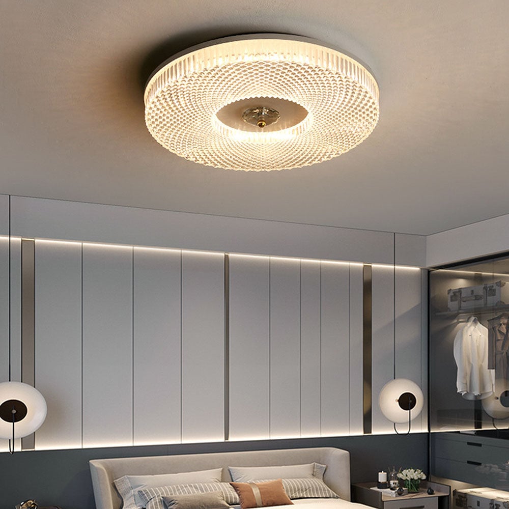 Plafonieră LED modernă - plată, din metal și acril, diametru de 40cm, ultra-subțire