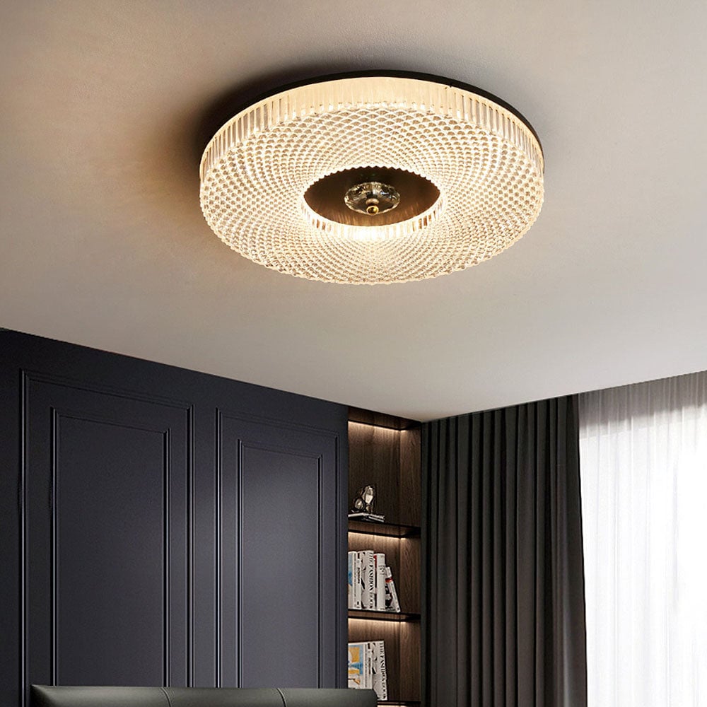 Plafonieră LED modernă - plată, din metal și acril, diametru de 40cm, ultra-subțire